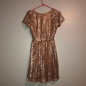 Rose gold dress